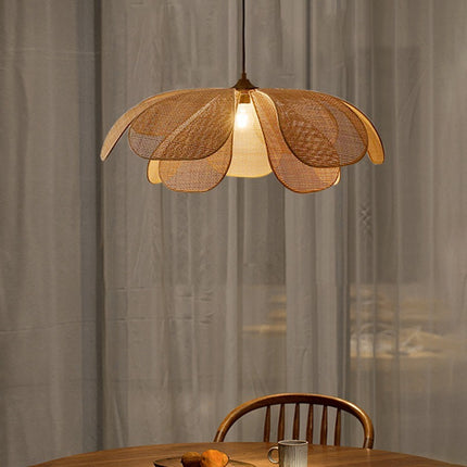Vine Woven Pendant Lamp – Floral Natural Statement Lighting | Ikeame