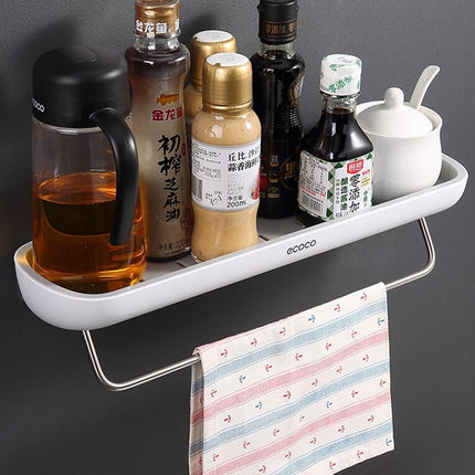 Punch-Free Wall-Mounted Storage Rack 🖤✨