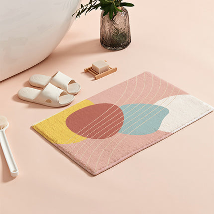 Nordic Geometric Absorbent Non-Slip Floor Mat