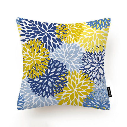 Outdoor/Indoor Printed Cushion Cover – Starburst Flower Design 🌸🌟