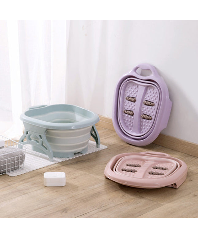 Portable basin foot massage basin