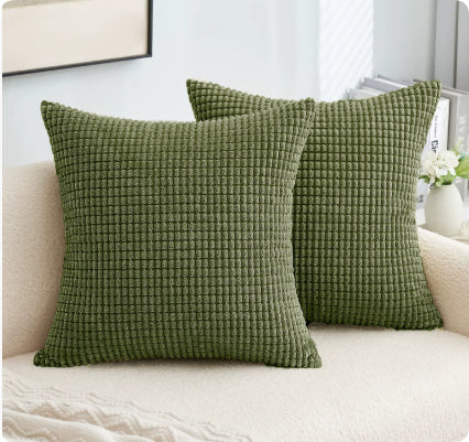 Corduroy Cushion Cover | Ribbed Throw Pillow