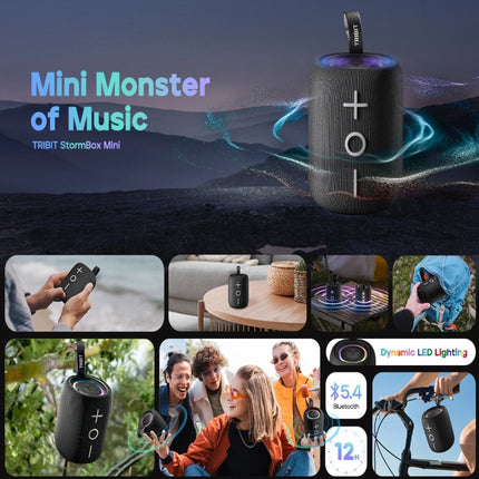 StormBox Mini Bluetooth Speaker | Waterproof LED Portable Speaker