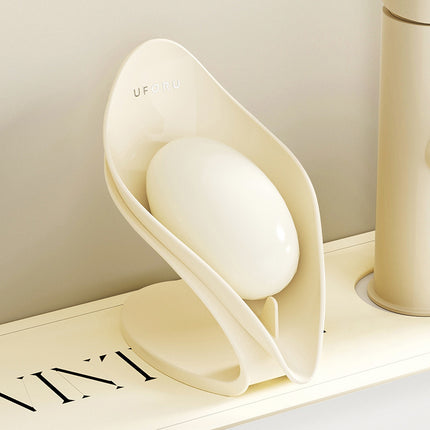 Multi-Functional Countertop Soap Holder — Cream White or Black