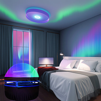 Ripple LED Projection Night Lamp – Northern Lights & Water Effect