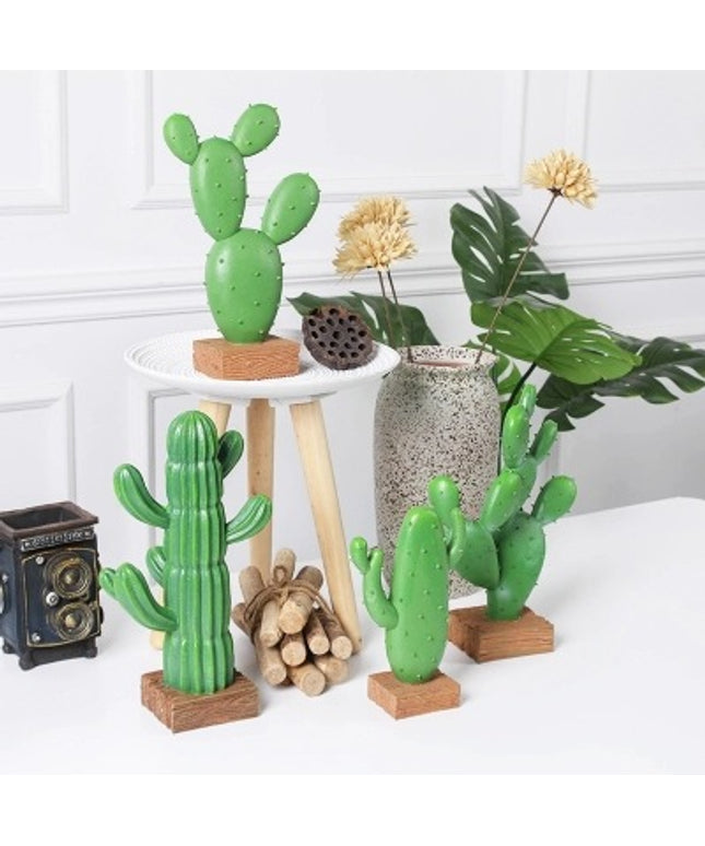 Nordic Cactus Ornament | Resin Home Décor Figurine
