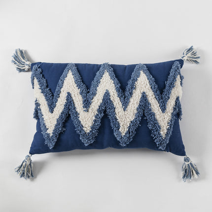 Geometric Tufted Cushion Cover | Modern Textured Decorative Pillow