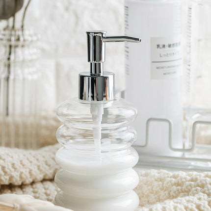 ✨ Glass Soap & Lotion Dispenser – Minimalist Bathroom Pump Bottle (300ml)