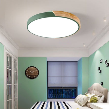 Modern Minimalist LED Ceiling Light – 6 Colours & 4 Sizes | Remote Dimmable