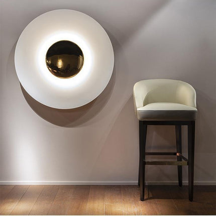 Double Disc Designer Wall Light – Sculptural Luxury LED | 30–50cm