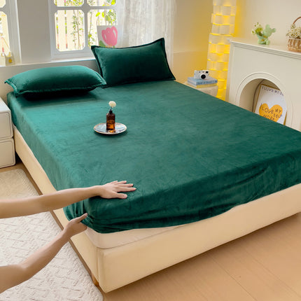 Milk Fibre Fitted Sheet | Soft Cooling Bed Sheet