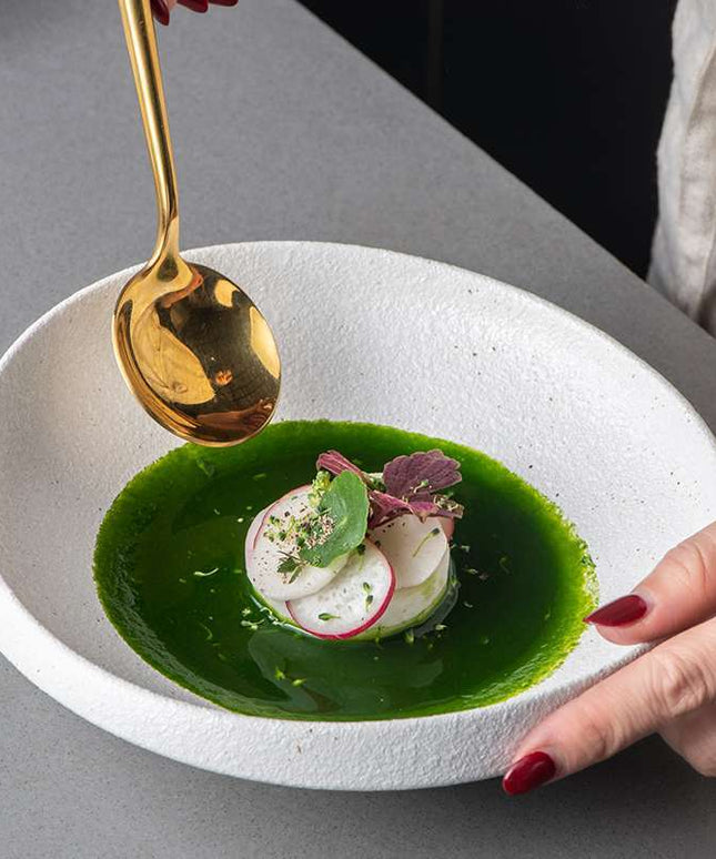 Luxury Ceramic Deep Plates – Premium Tableware