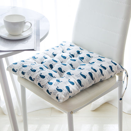 Summer Chair Cushion 40x40cm | Soft Linen Cotton Seat Pad