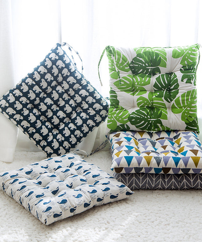 Summer Chair Cushion 40x40cm | Soft Linen Cotton Seat Pad