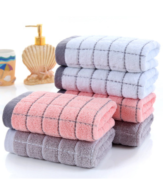 Jacquard checked towel