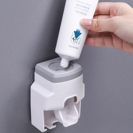 Automatic Toothpaste Squeezer with Toothbrush Holder | No-Punch Nordic Design – Ikeame