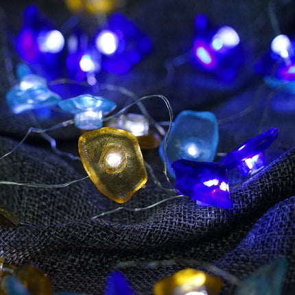 Rose Quartz & Marine-Inspired LED String Lights – Warm White Decorative Lighting