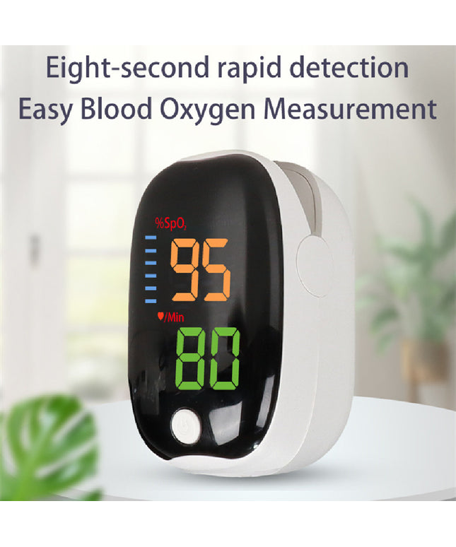 Portable Finger Clip Pulse Oximeter – Blood Oxygen & Heart Rate Monitor