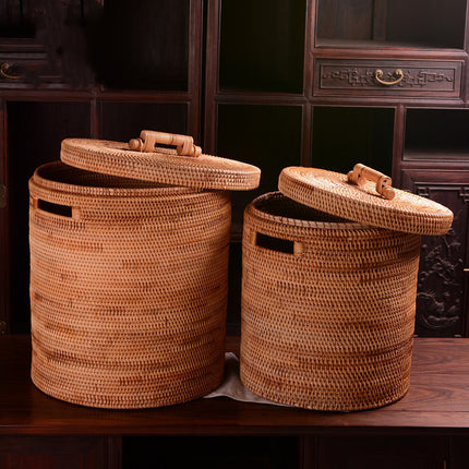 Vietnamese Rattan Woven Laundry & Storage Basket