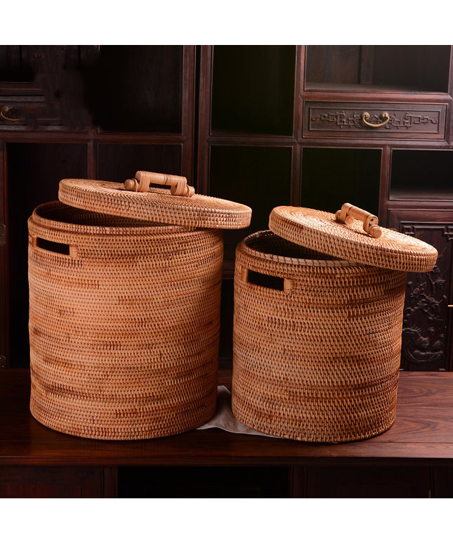Vietnamese Rattan Woven Laundry & Storage Basket