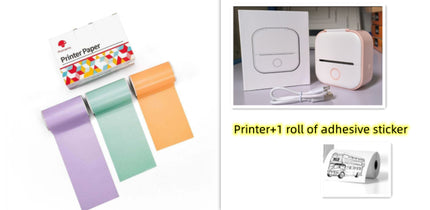 Portable Mini Thermal Label Printer Bluetooth Inkless Pocket Printer