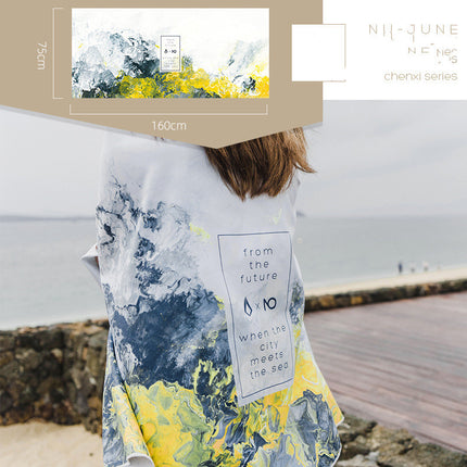 Quick-Drying Microfibre Bath Towel – Lightweight Beach & Home Towel | Ikeame