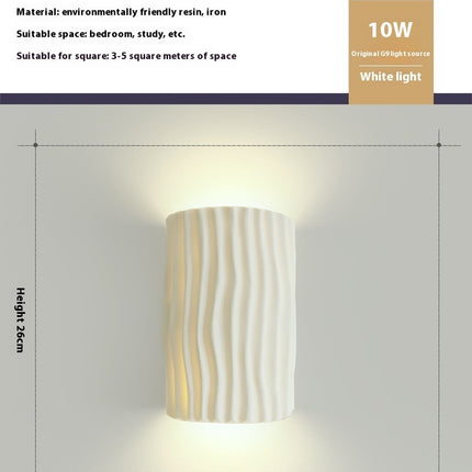 Bedroom Bedside Resin Wall Lamp Ambience Light
