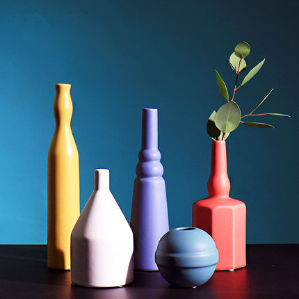 Morandi Ceramic Art Vase – Nordic Minimalist Colour Statement