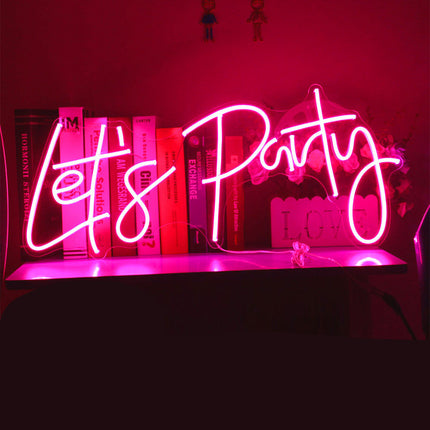 Let’s Party Neon Sign | LED Wedding & Event Light