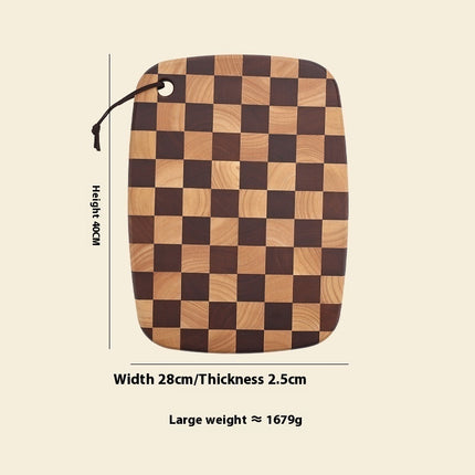 Acacia Chessboard Cutting Board ♟️ – Solid Wood, Large or Small