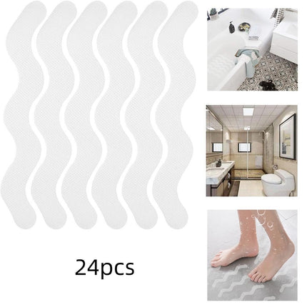 S-type Bathroom Anti-slip Sticker Transparent PEVA Bathtub Stair Antislip Strip