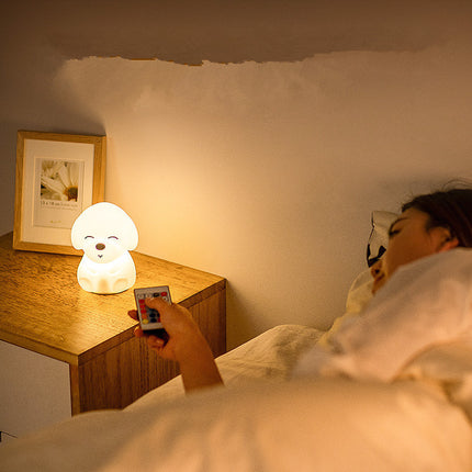 Puppy Night Light – Colour Changing Silicone LED Lamp | Ikeame