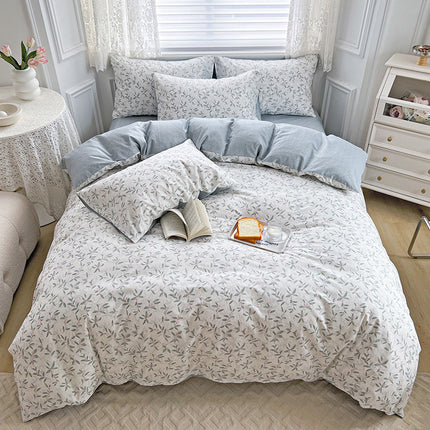 Cotton small floral four-piece set – Trendy & Practical for Daily Living