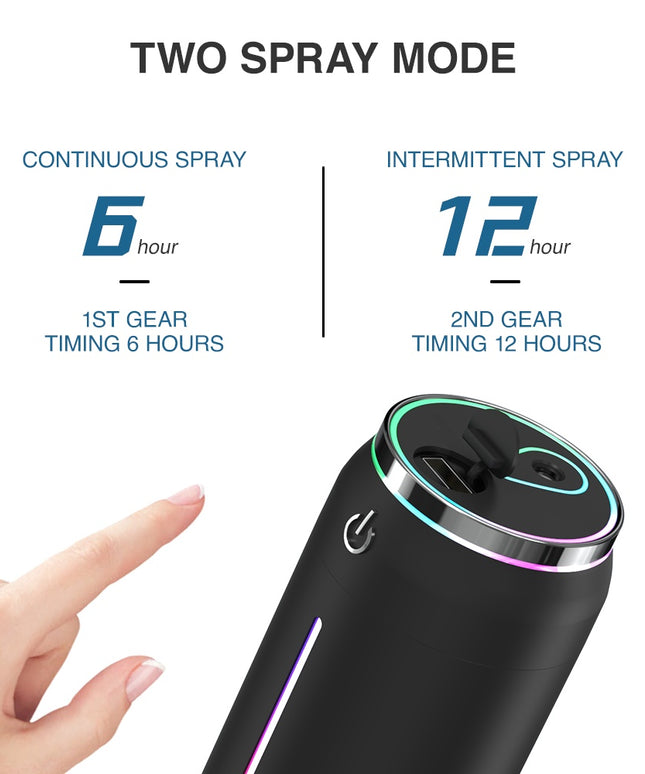Mini USB Aroma Diffuser & Humidifier with LED Light | 220ml Portable