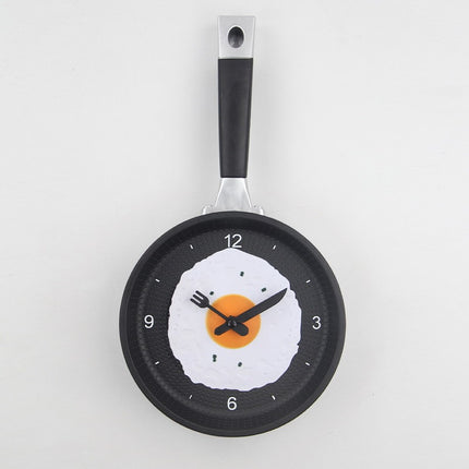 Fried Egg Wall Clock – 14 Inch Resin & Silicone | Battery Powered | 7 Colours