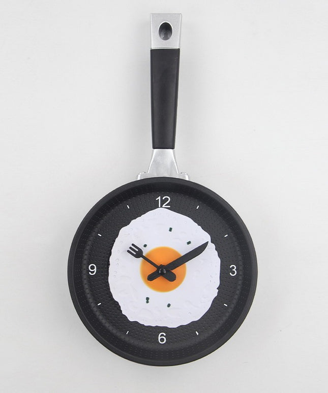 Fried Egg Wall Clock – 14 Inch Resin & Silicone | Battery Powered | 7 Colours