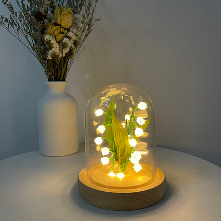 Linglan Night Lamp Glass Garden Decoration