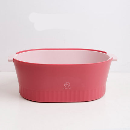 Double-Layer Drain Basket 🌀 – Colander & Bowl, 2 Sizes, 3 Colours