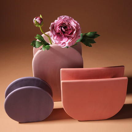 Soft Tone Ceramic Vase | Minimalist Modern Decorative Vase