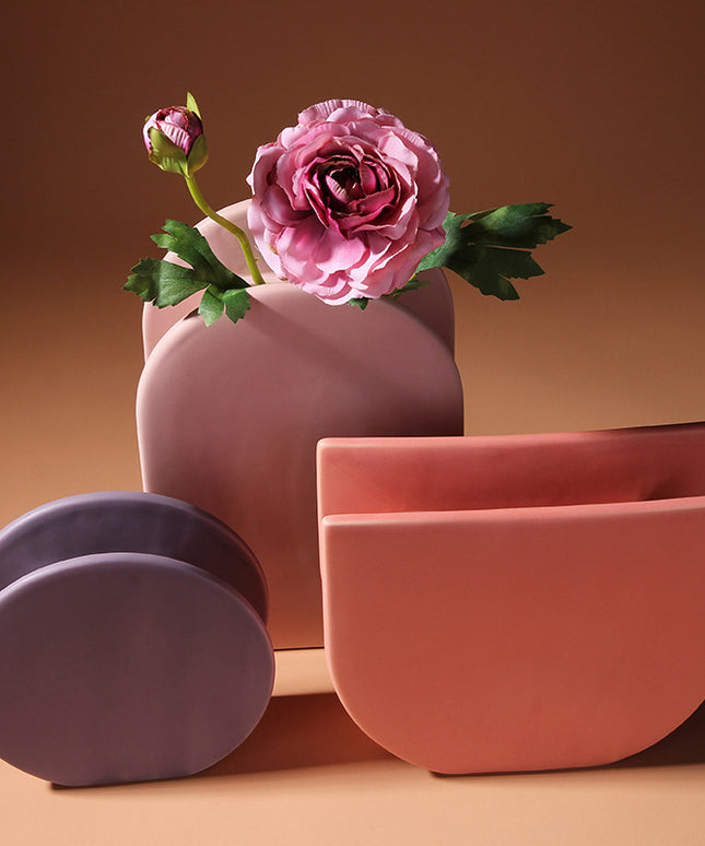 Soft Tone Ceramic Vase | Minimalist Modern Decorative Vase