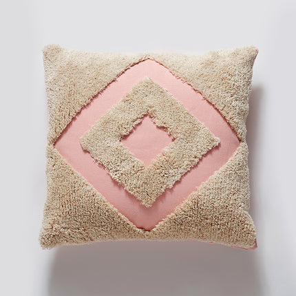 Bohemian Handmade Tufted Cushion Cover | Indian Cotton Cushion 45x45