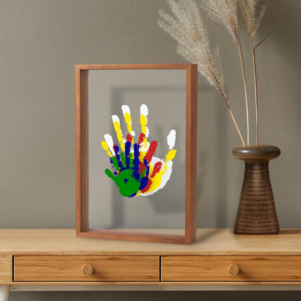 Art print souvenir multi-person handprint diy handprint photo frame – Trendy & Practical for Daily Living