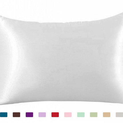Pillowcase satin solid color simulation silk single pillowcase ice silk pillowcase – Trendy & Practical for Daily Living