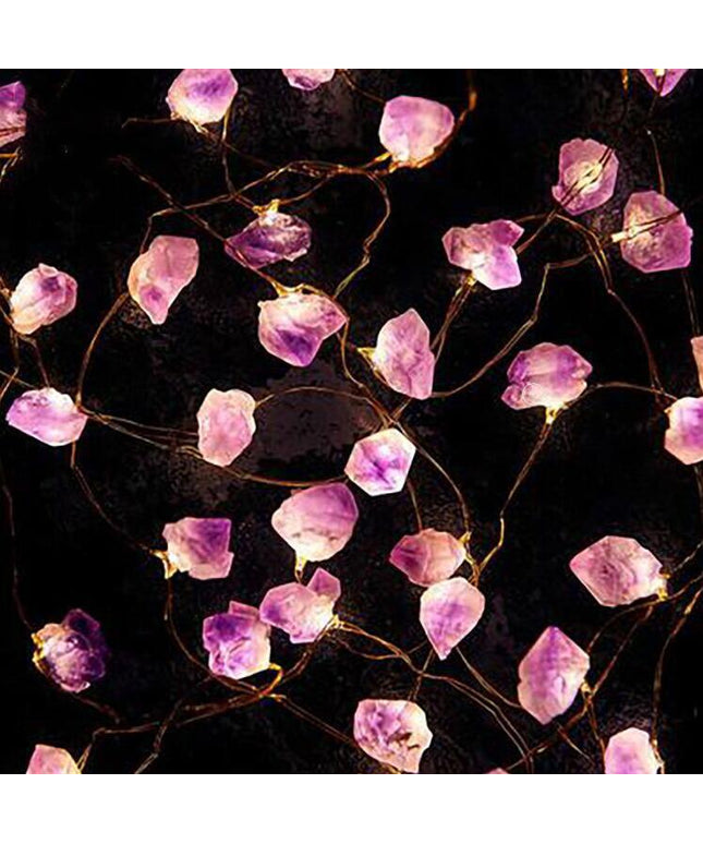Rose Quartz & Marine-Inspired LED String Lights – Warm White Decorative Lighting
