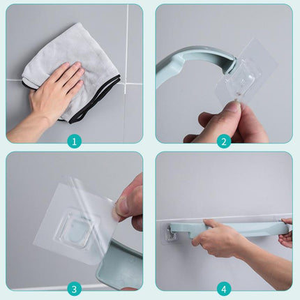 Punch-Free Bathroom Towel Rack | Wall Suction Towel Holder