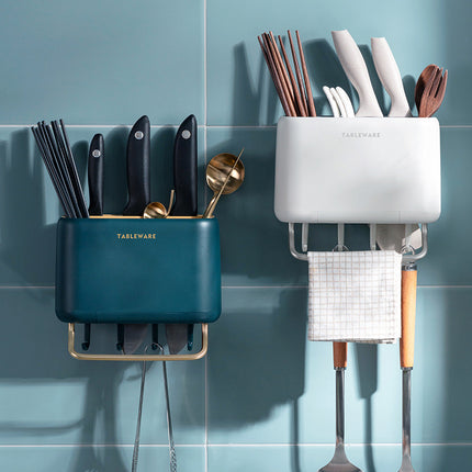 Wall-Mounted Utensil Holder – Green or White
