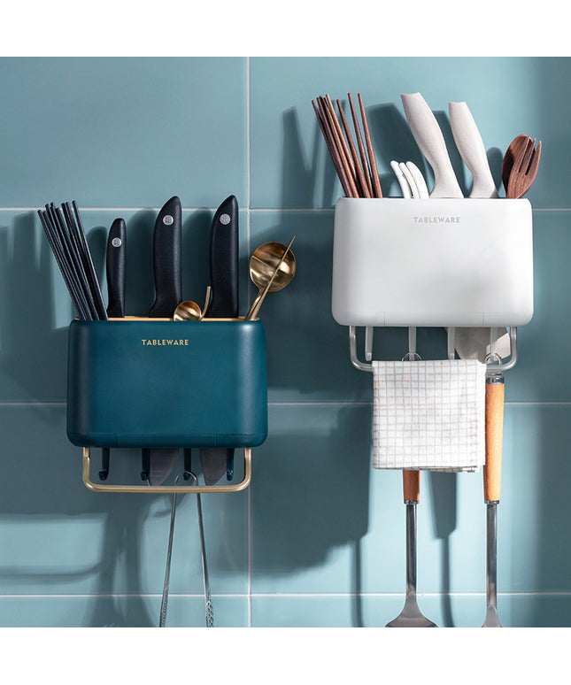 Wall-Mounted Utensil Holder – Green or White