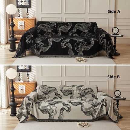 Chenille Sofa Cover | Patterned Couch Throw Protector