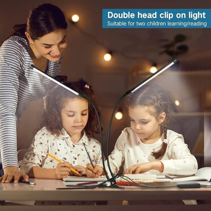 Flexible LED Reading & Study Lamp – USB Powered Desk Light (Black or White)