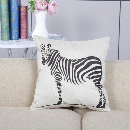Abstract Zebra Design Cushion Cover